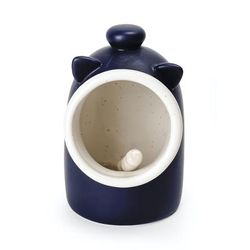 Stoneware Salt Pig - Matte Blue by RSVP International in Blue
