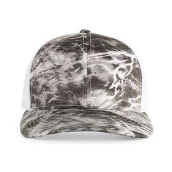Pacific Headwear 107C Snapback Trucker Hat Cap in Manta/White | Cotton Blend