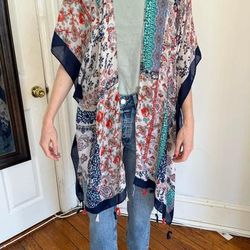 Free People Tops | Free People Tunic | Color: Blue/White | Size: 2