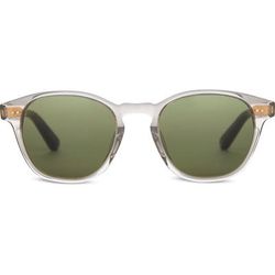 TOMS Sunglasses Wyatt Vintage Crystal Bottle Green Lens Green/White