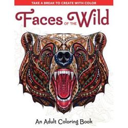 Faces Of The Wild: An Adult Coloring Book