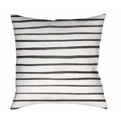 Etsu 18" Square Modern Pillow plush Off White/Charcoal/Dusty Sage/Smoke/Gray/Light Silver/Steel Gray Outdoor Throw Pillow - Boutique Rugs