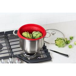 Silicone Collapsible Colander by Better Houseware in Red