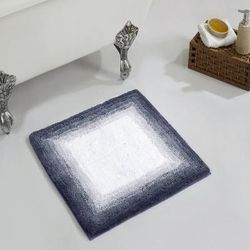 Torrent Bath Mat Rug, 24" X 24" by Better Trends in Gray