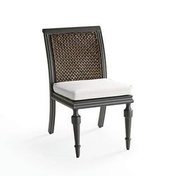 Set of 2 St. Lucia Dining Chair Replacement Cushions - Dining Side Chair, Sunbrella Rain, Rain Air Blue - Frontgate