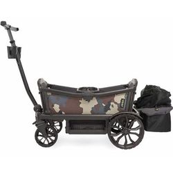 Veer Cruiser (2 Seater) Stroller Wagon + Basket Bundle - Camo