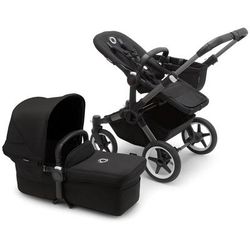 Bugaboo Donkey 5 Mono Complete Single-to-Double Stroller Bundle - Graphite / Midnight Black / Midnig