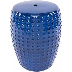 Palu 17"H x 13"W x 13"D Home Decor Blue Outdoor End Table - Boutique Rugs
