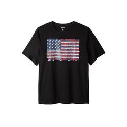 Men's Big & Tall Americana Screen Tee by Liberty Blues in Camo Flag (Size 4XL)