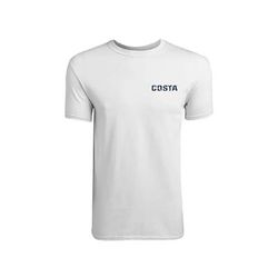 Costa Del Mar Men's Costa Flag Short Sleeve T-Shirt, White SKU - 618000