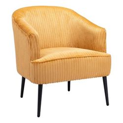 Ranier Accent Chair Yellow - Zuo Modern 109225
