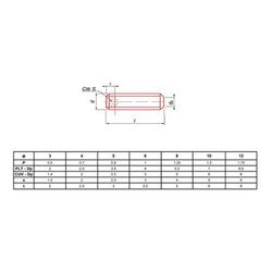 Vis à métaux sans-tête hexagonale creuse bout plat brut 45H DIN 913 12X30 boîte de 100 - ULTIMA - STHCPLT12X30