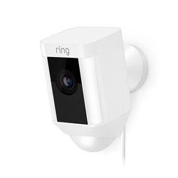 Ring White Spotlight Cam Wired, 4.96 IN