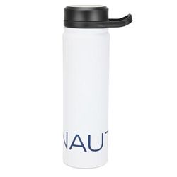 Nautica Logo Stainless Steel Water Bottle Antique White Wash, OS
