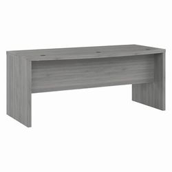 Office by kathy ireland Echo 72W Bow Front Desk in Modern Gray - Bush Furniture KI60409-03