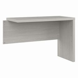 Office by kathy ireland Echo 42W Desk Return/Bridge in Gray Sand - Bush Furniture KI60212-03