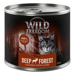 12x200g Deep Forest Game & Chicken Wild Freedom Wet Cat Food