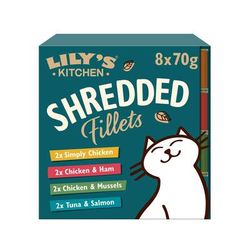 16x70g Shredded Fillets Multipack Lily's Kitchen Wet Cat Food