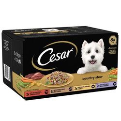 8x150g Mixed Pack Country Stew Cesar Wet Dog Food