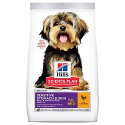 2x6kg Small & Mini Sensitive Stomach & Skin Chicken Hill's Science Plan Dry Dog Food