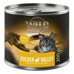 12x200g Golden Valley Rabbit & Chicken Wild Freedom Wet Cat Food
