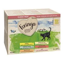 24x100g Mixed Pack 2 Trays Feringa Wet Cat Food
