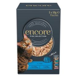 20x50g Fish Selection Multipack in Jelly Pouches Encore Wet Cat Food