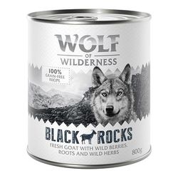 6x800g Goat Adult Single Protein Wolf of Wilderness Wet Dog Food