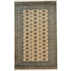 HERAT ORIENTAL 5' x 8' Handmade Geometric Bokhara Wool Rug - 5' x 8'