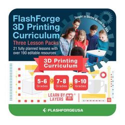 FlashForge 3D Printing Curriculum (Per License) 3D-FFG-LBYCLASS