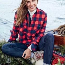 J. Crew Tops | J Crew Flannel | Color: Blue/Red | Size: M