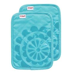 Medallion Silicone Pot Holders, Set Of 2 by T-fal in Breeze