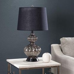 Lyratta Table Lamp by SEI Furniture in Black