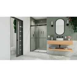 Dreamline DreamLine Essence 44 - 48 inch W x 76 inch H Frameless Bypass Shower Door in Matte Black SHDR-6348760-09