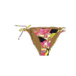 H&M Swimsuit Bottoms: Pink Floral Swimwear - Women's Size 4