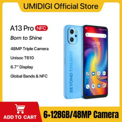 Uacity-Smartphone Android IGI A13 Pro NDavid triple caméra AI 48MP 128 Go écran complet 6.7 "