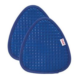 Waffle Silicone Pot Holders, Set Of 2 Pot Holder by T-fal in Blue