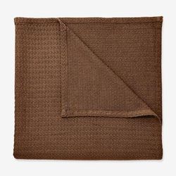 BH Studio Cotton Blanket by BH Studio in Chocolate (Size FL/QUE)