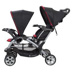 Baby Trend Sit N' Stand Double Stroller - Optic Red