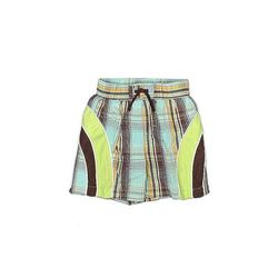 Baby Gap Board Shorts: Green Plaid Bottoms - Size 6-12 Month