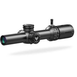Swampfox Arrowhead LPVO 1-10x24 Rifle Scope 30mm Tube Second Focal Plane IR Green MIL Reticle Black ARH11024-GL