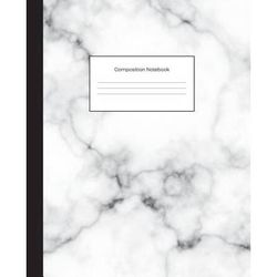 Composition Notebook White Grey Marble College Ruled Blank Lined Cute Notebooks For Girls Teens Kids School Writing Notes Journal X In Composition Notebooks