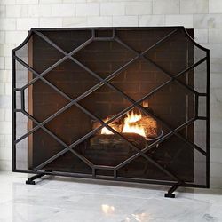 Beckett Fireplace Screen - Frontgate