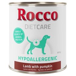 24x800g Hypoallergenic Lamb Rocco Diet Care Wet Dog Food