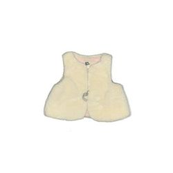 Baby B'gosh Faux Fur Vest: Ivory Jackets & Outerwear - Size 9 Month