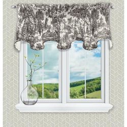 Victoria Park Lined Scallop Valance by Victoria Park in Black