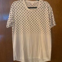 Lularoe Tops | Lularoe Hudson Short Sleeves | Color: Black/White | Size: S