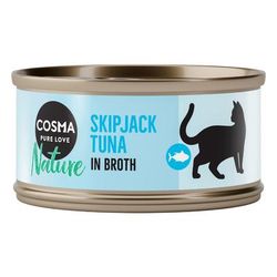 48x70g Skipjack Tuna Cosma Nature Wet Cat Food