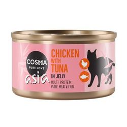 24x85g Chicken with Tuna in Jelly Cosma Asia Wet Cat Food