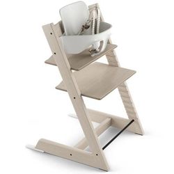 Tripp Trapp Complete High Chair Bundle - Whitewash / Robot Grey